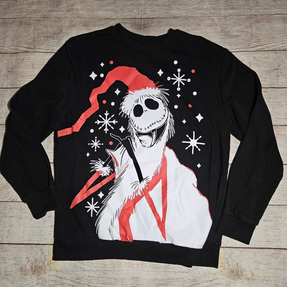 Disney Nightmare Before Christmas Santa jack skellington crewneck sweatshirt